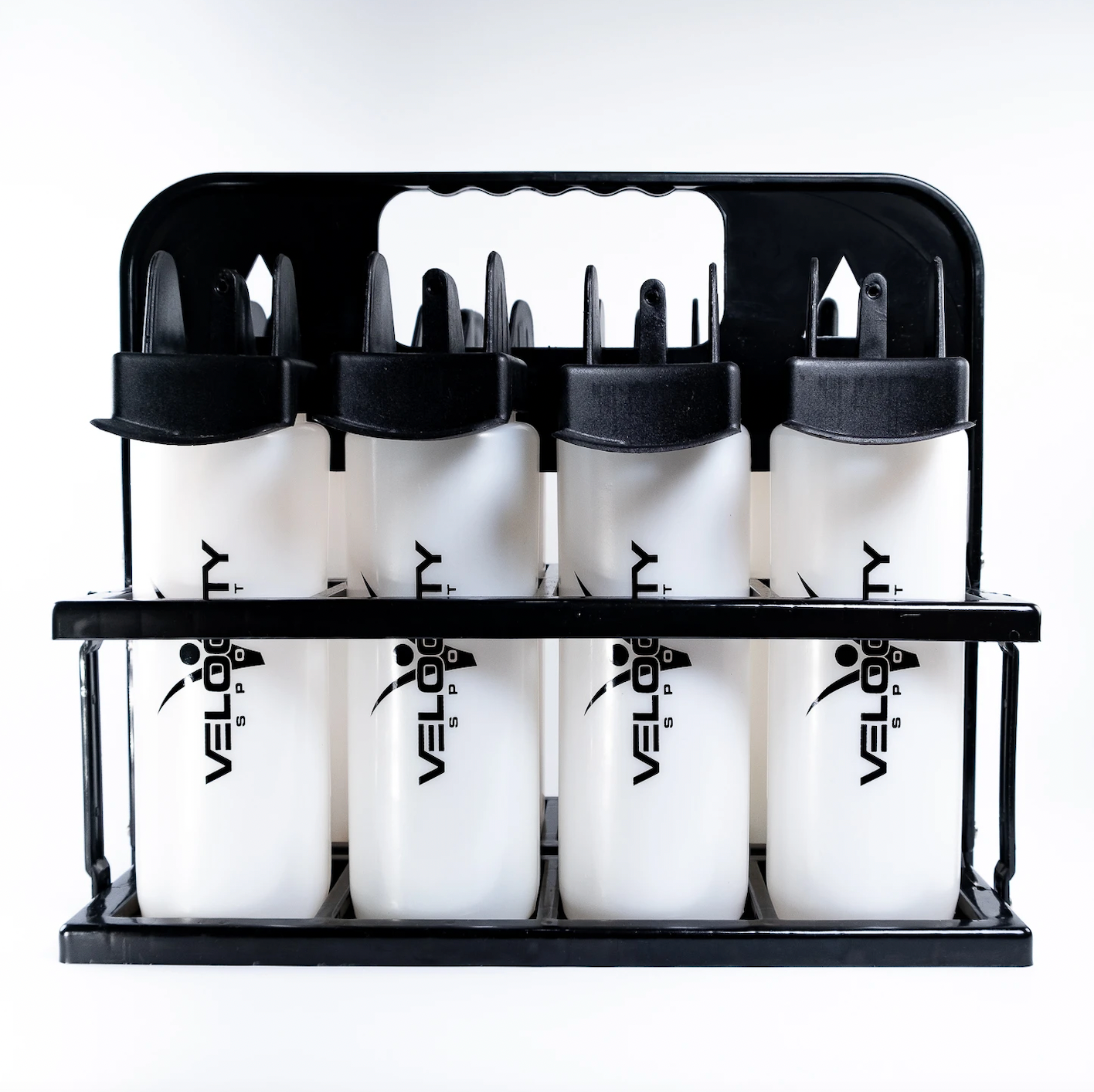 8 Water bottle carrier with water bottles