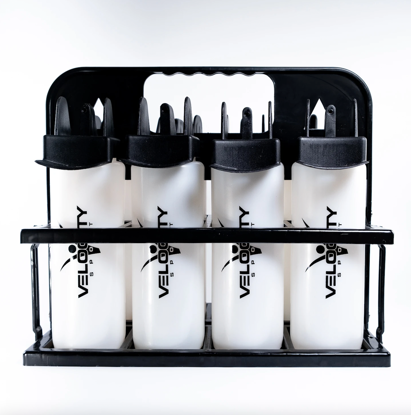 8 Water bottle carrier with water bottles